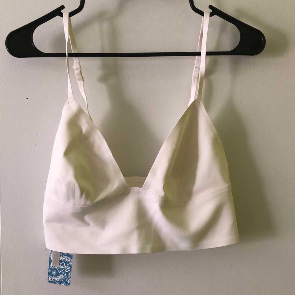 Free People Bra Bralette Large Ivory NWT
